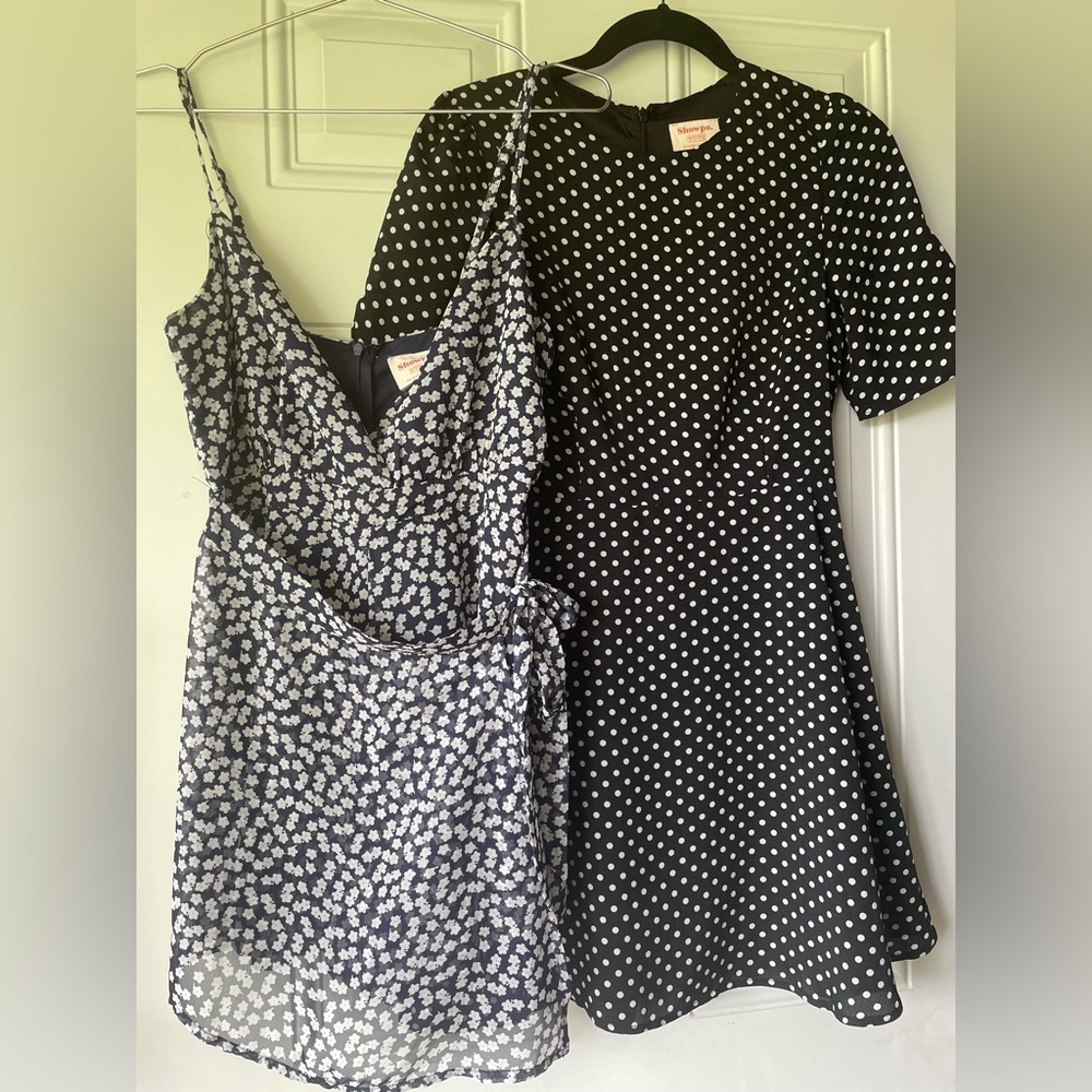2 SHOWPO Dainty Floral and Polka Dot Mini Dresses